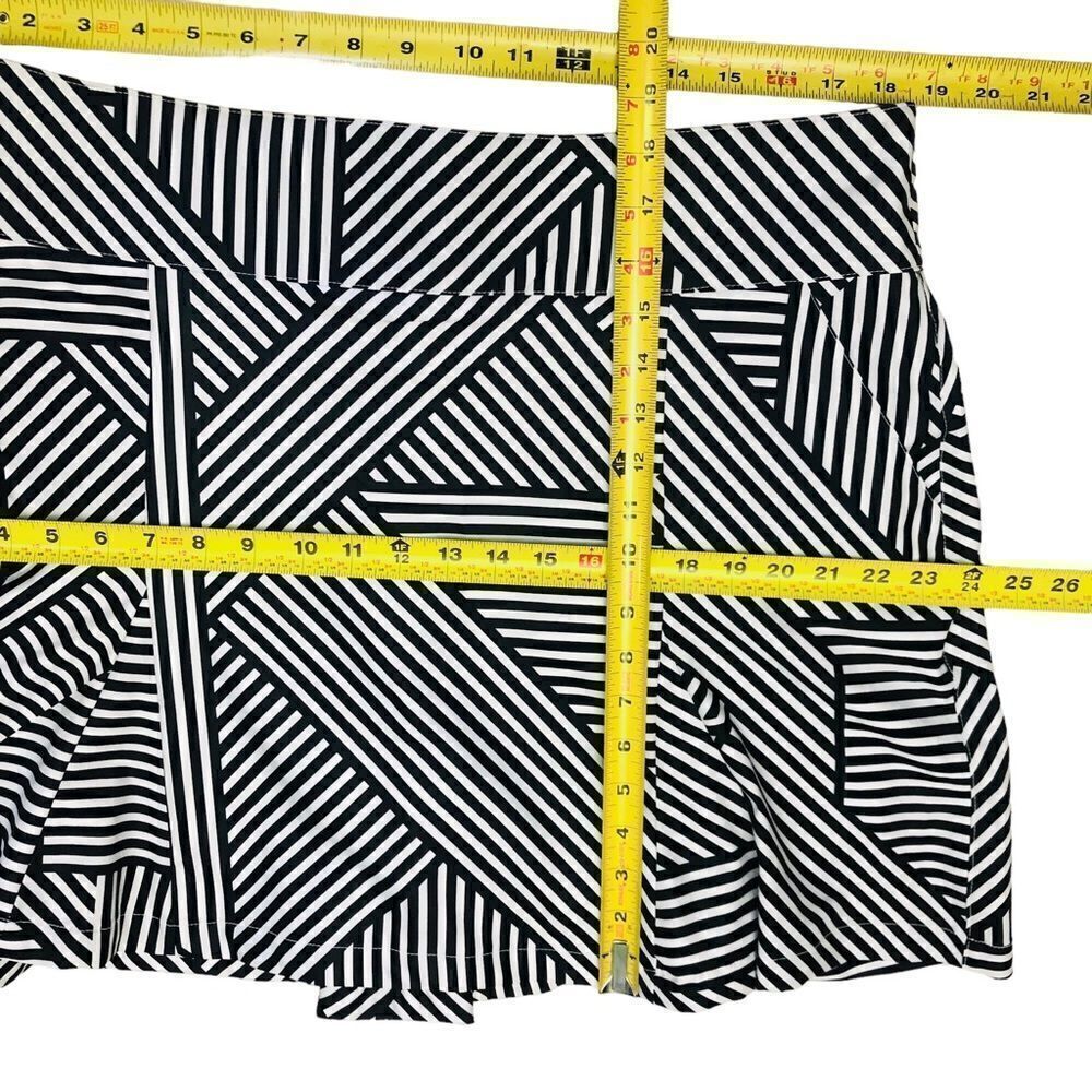 GGblue Luxe Skirt Skort Tennis Golf Geometric Print Bottom Flare Sz 16 NWOT - Picture 9 of 12